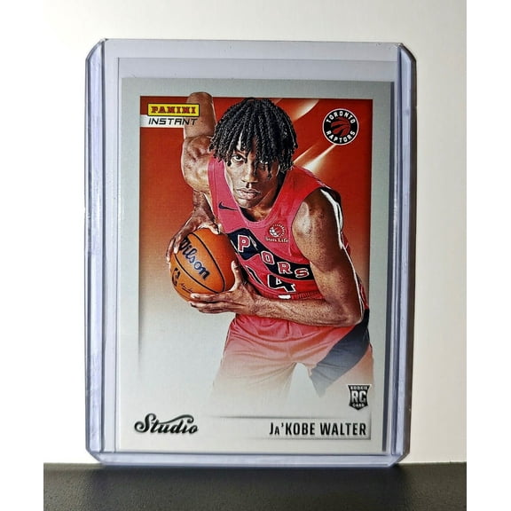 Ja'Kobe Walter 2024-25 Panini NBA Studio #24 Rookie Card Toronto Raptors 1/275