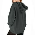 thumbnail image 4 of Delliss Girls' Fall Simple Hooded Baggy Casual Solid Color Top With Pocket, 4 of 9