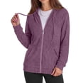 thumbnail image 2 of Rosvigor Womens Oversized Hoodies Lightweight Color Block Sweatshirts for Women Casual Hooded Shirts, 2 of 7