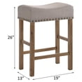 thumbnail image 7 of ACME Martha II Counter Height Stool in Tan Linen and Weathered Oak (Set of 2), 7 of 7