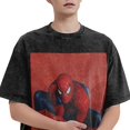 thumbnail image 3 of Spider-Man 230g Vintage Washed Drop Shoulder T-Shirt - Iron On, 3 of 7