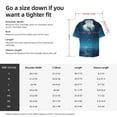 thumbnail image 5 of Kdxio Men's Hawaiian Shirt for Men Short Sleeve Shirt Night Sky Moon Dolphin Summer Casual Holiday Beach Button Down T-Shirts, 5 of 5