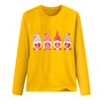 thumbnail image 3 of Chemises de la Saint-Valentin pour Femmes Cœur d'Amour Mignon Graphique Chandails en Molleton de la Saint-Valentin Manches Longues Col Rond Hauts de Vacances Mode Féminine Imprimé Gnome de la Saint-Valentin Col Rond Manches Longues T-Shirt, 3 of 3