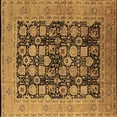 thumbnail image 1 of Ahgly Company Indoor Square Oriental Brown Industrial Area Rugs, 7' Square, 1 of 4