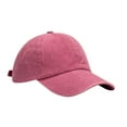 thumbnail image 2 of Duoif Classic Unisex Men Women Baseball Cap-Low Profile Adjustable Washed Cotton Golf Dad Hat Plain Vintage Cowboy Hat for Boys Girls Pink, 2 of 3