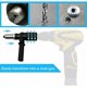 thumbnail image 5 of Kit de herramientas para taladro eléctrico con adaptador para pistola remachadora, resistente, de exquisita calidad, de plástico y metal, fácil de transportar, para remachado ciego en diversas, 5 of 5