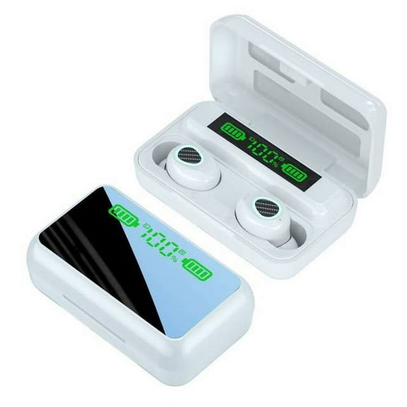 R11 Tws Bluetooth Earphones Wireless Music Headset Led Mirror Digital Display Touch Sports Stereo In-ear Earbuds Noise Reduction - Earphones & Headphones