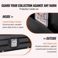thumbnail image 4 of STAWAY 36 Graded Sports Card Display Case - Lockable Matte Black Frame, UV Protection, Holds 36 Cards, Perfect for Baseball, Basketball, Football Memorabilia, 4 of 9