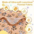 thumbnail image 3 of Uxcell Pet Blanket, Flannel Paw Printed Throw Blanket,30x42 Inches, (Coffee, 1 Pack 3), 3 of 7
