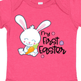 thumbnail image 4 of Inktastic My 1st Easter with Cute Bunny and Carrot Boys or Girls Baby Bodysuit, 4 of 5