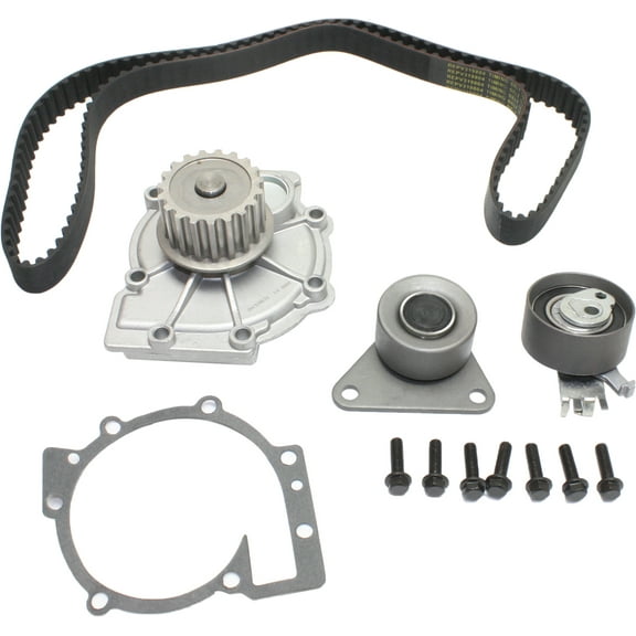 Replacement REPV319804 Timing Belt Kit Compatible with 2001-2009 Volvo S60 2000-2004 S40 5Cyl 4Cyl 2.4L 2.3L 2.5L 1.9L Water Pump Included