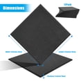 thumbnail image 2 of AGPtEK 12 Packs Acoustic Absorption Panels 12 * 12 * 0.4 Inches Sound Insulation Panels Beveled Edge Tiles, High Density Acoustic Sound Absorbing Panels Black, 2 of 8