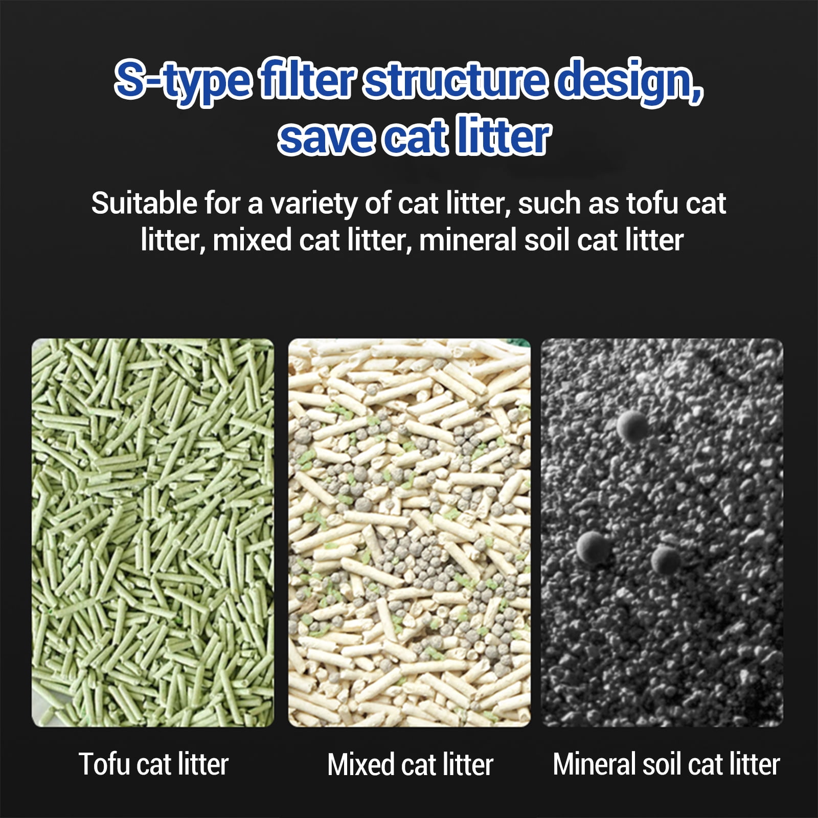 GIMMYFIVE Self-Cleaning Cat Litter Box, APP Control, Odor and Safety Sensors, Open-Top for Multiple Cats