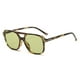 thumbnail image 1 of Gafas Impresión Leopardo Retro Trendy Gran Cuadrado () Verde, 1 of 9