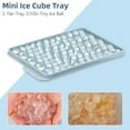thumbnail image 4 of Mini Ice Cube Trays, Small Tiny Round Pebble Crushed Nugget Ice Trays for Freezer with Lid - Chilling Drinks Coffee Juice, 4 of 6