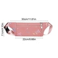 thumbnail image 3 of Pink Cloth Multifunctional Outdoor Sports Waist Bag Waterproof Nylon Close Fitting Phone Waist Pack For Running Hiking, 3 of 6