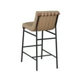 thumbnail image 5 of Meridian Furniture Burke Vegan Leather Bar Stool, Tan, 5 of 9