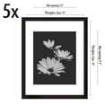 thumbnail image 2 of Americanflat 11x14 Picture Frame in Black - Displays 8x10 With Mat and 11x14 Without Mat - Set of 5 Frames with Sawtooth Hanging Hardware For Horizontal and Vertical Display, 2 of 8