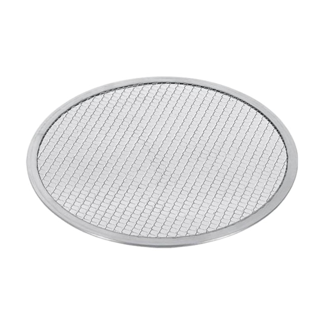 Rejilla para Pizza Malla de Horneo Bandeja Redonda Pantalla de Cocción de Aleación de Aluminio con Superficie Antiadherente Adecuado para Cocinas Y R Diámetro 455cm