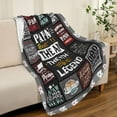 thumbnail image 4 of Christmas Papaw Gifts Blanekt 60" x 50", Gifts for Papaw for Christmas, Xmas Papaw Gifts from Grandkids, Gifts for Papaw from Granddaughter/Grandson, Papaw Birthday Gifts from Grandson, 4 of 6
