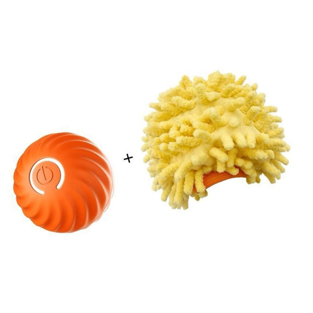 Fast Rolling Toy Ball and Motion Activated Cats Toy Playmat Rechargeable Interaction Play Mat Cats Chasing