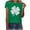 A00-Green, variant on POTETI St. Patrick's Day Shirts for Women ,Women's Short Sleeve Crew Neck Shamrock Print Shirt Tops