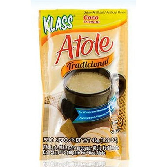 Klass Atole Traditional Coconut Flavored, 1.52 oz (Pack of 2)