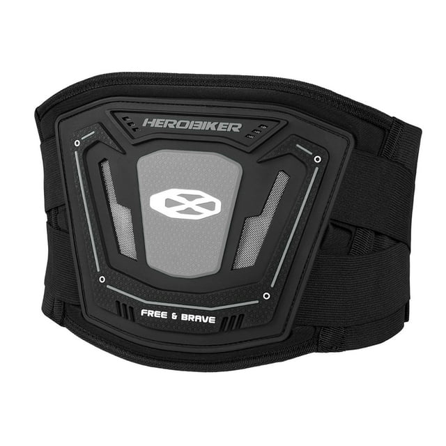 Cinturón de soporte lumbar para motocicleta, equipo de protección para entrenamiento, gimnasio, ajustable Gris