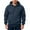 Navy, variant on Men's Hoodie Fall Winter Fleece Lined Pullover With Half Zip Warm Long Sleeve Hooded Sweatshirt For Everyday Wear,Size M-3XL
