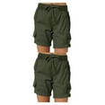 thumbnail image 3 of Sonducket Pantalones cargo Pantalones cortos de bolsillo Cintura suelta Pantalones de verano Ropa de calle informal Moda para deportes de playa Type9 NO9, 3 of 6
