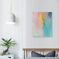 thumbnail image 4 of Nawypu  Framed Canvas Print Wall Art Multicolor Pastel Watercolor Collage Abstract Shape Illustrations Modern Art Decorative Bohemian Colorful Chic for Living Room, Bedroom, Office  Natural, 4 of 5