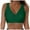 Green, variant on Caqnni Women's Full Coverage Swimsuit Top Bikini Tops with Adjustable Straps and Tie Back Swimsuit Top No Bottom (Z26-Navy,XXL)