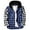 Mens Hoodies & Sweatshirts Blue, variant on Mens Button-Down Shirts with Pockets and Hoodie Long Sleeve Shackets Jackets Casual Plaid Printed Thermal Warm Going-Out Work Outerwear Hoodies