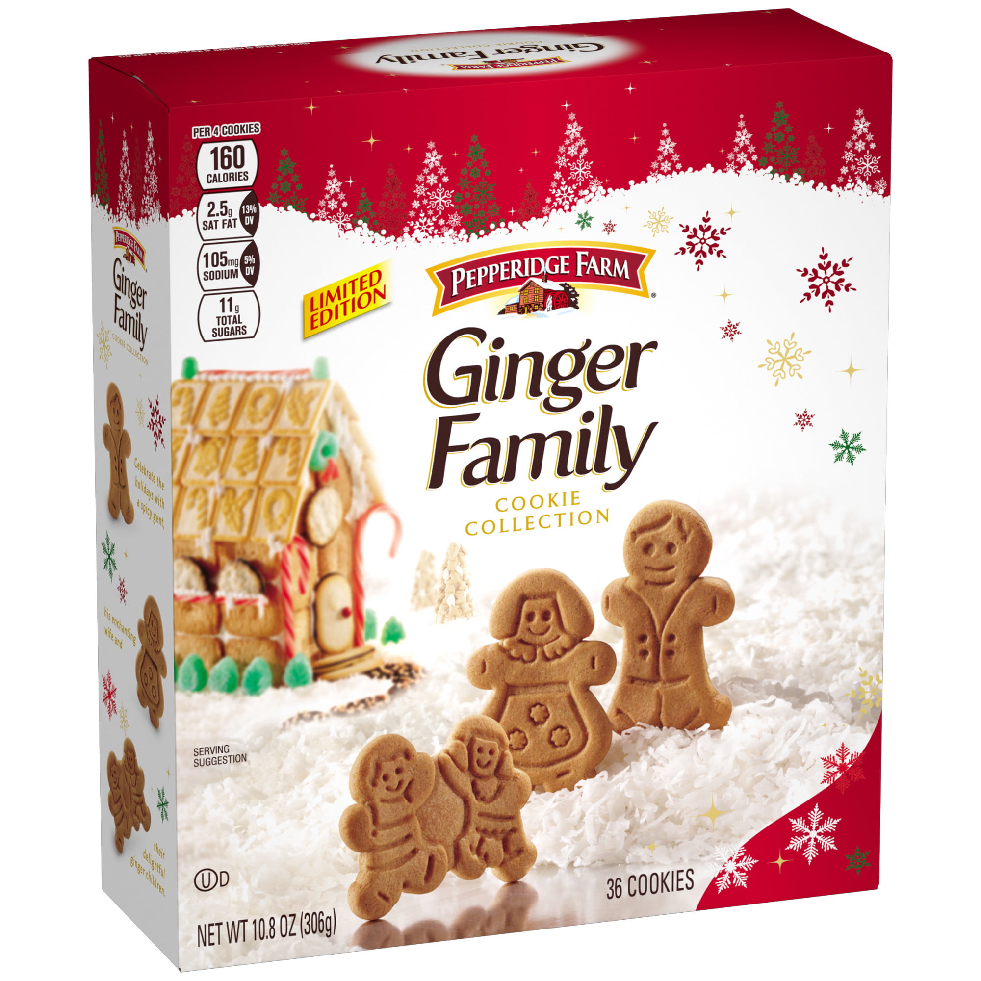 Pepperidge Farm Ginger Family Ginger Cookies Collection, 10.8 oz. Box