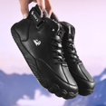 thumbnail image 6 of Womens Mens Barefoot Boots Shoes,High Top Wide Toe Box Zero Drop Minimalist Hiking Boots,Unisex Snow Boots Winter Shoes With Warm Fur,Waterproof Anti-Slip 38-45EU, 6 of 7