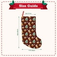 thumbnail image 3 of KLL Christmas Gingerbread for 18" Christmas Stocking Snowman Xmas Stocking Holiday Christmas Decoration Gifts for Family Kids, 3 of 8