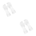 thumbnail image 1 of Guantes de limpieza Toystoory para el hogar de látex con estampado de cocina Blanco/M 2Conjunto, 1 of 6