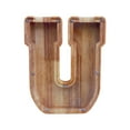 thumbnail image 2 of LSLJS Wooden English Letter Saving Can Transparent Glass Saving Can, Piggy Bank, 2 of 6