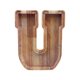 thumbnail image 2 of Lata de ahorros de madera con letras en inglés, lata de ahorros de vidrio transparente, alcancía, 2 of 6
