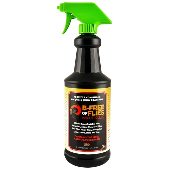 Equine Chemical Company Natural Pyrethrins Flies & Mosquitoes Insecticide Spray, 32 fl oz