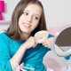 thumbnail image 3 of Ygjytge Peine Redondo De Huevo Para Mujer, Cepillo Antiestático Para Alisar El Cabello (Perla) Ygjytge Para estrenar, 3 of 8