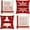 A, variant on Christmas Pillow Covers 18x18 Set of 4 Farmhouse Christmas Decorations Let It Snow Holly Jolly Christmas Tree Winter Holiday Decor Throw Cushion Case for Home Couch