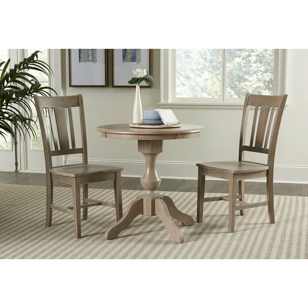 30 Round Top Dining Table With 2 San, 30 Inch Round Dining Table And Chairs