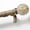 Weathered Wood, variant on NewBuros Brown Wood Curtain Rod for Windows, 1" Diameter Heavy-Duty Wooden Curtain Pole Set, Adjustable Length 32 to 120 Inch with Decorative Leaf Finial.