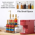 thumbnail image 3 of RUISINERY 2 Tiers Black Acrylic Coffee Rack Organiser Holds 6 Bottles For Kitchen Countertop Condiments Storage Stand, 3 of 8