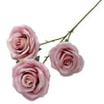 thumbnail image 2 of Single Artificial Red Rose 20 Inch Realistic Silk Flower For Anniversary Wedding Home Decor Classic Long Stem Faux Rose For Vase, 2 of 9