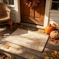 thumbnail image 4 of Zynviq Area Rugs 23.6" X 15.7" Solid Color Throw Rug Linen Washable Khaki Rectangular Small Rug for Living Room, 4 of 6