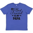 thumbnail image 3 of Inktastic My Best Friend is My Papa with Hearts Youth T-Shirt, 3 of 5