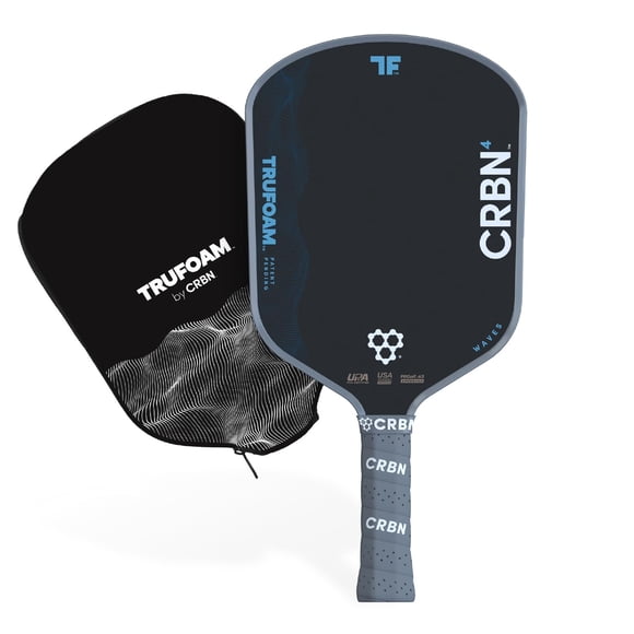 Pala de pickleball CRBN TruFoam Waves híbrida de 14 mm