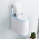 thumbnail image 4 of Juego de accesorios de baño con 2 tazas magnéticas para apartamento, casa y pareja azul, 4 of 7